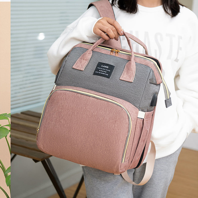 New Mummy Baby-Rucksack mit großem Fassungsvermögen, isolierte Tasche für Milchprodukte, Damen