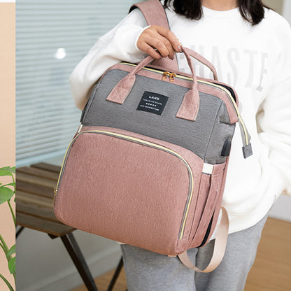 New Mummy Baby-Rucksack mit großem Fassungsvermögen, isolierte Tasche für Milchprodukte, Damen