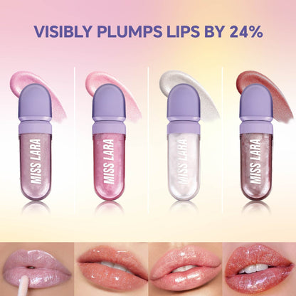 Elektroplattierter Lipgloss mit Spiegeleffekt für einen sofortigen Lippenaufpolsterungseffekt und strahlenden Lippen.