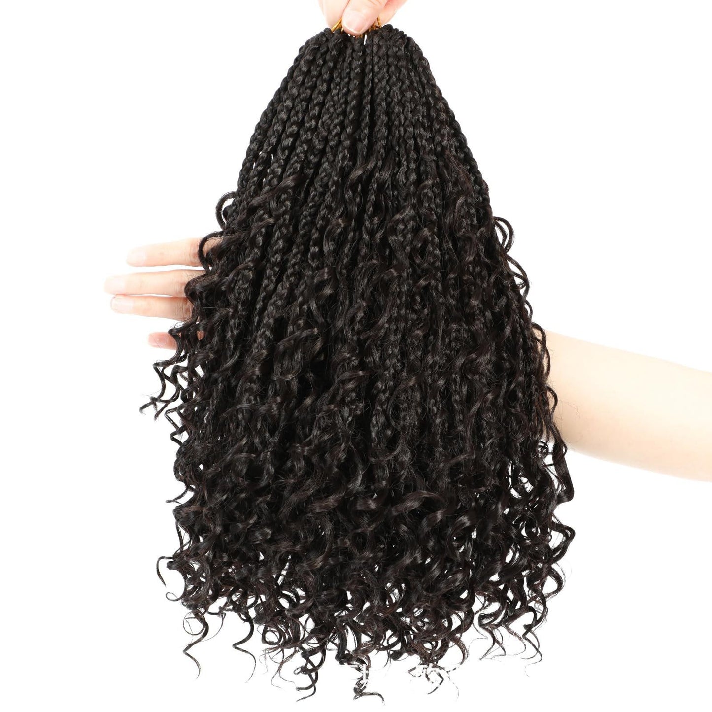 Synthetic Fiber Crochet Wig Braided Three-strand Braid