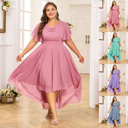 Chiffonkleid für Damen in großen Größen