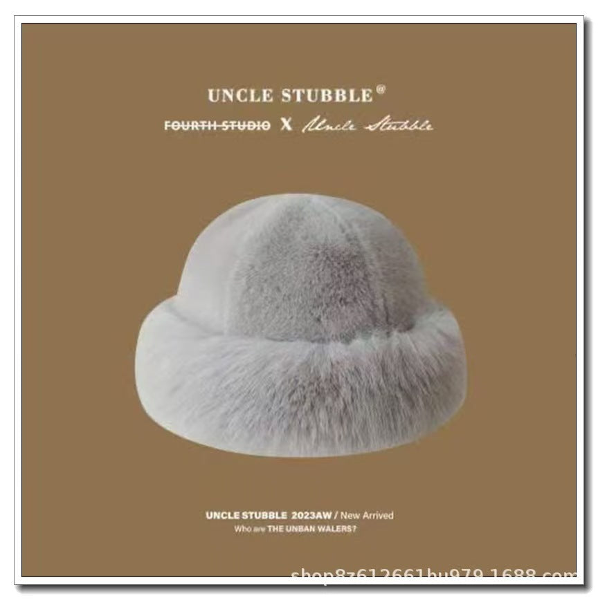 Plüschige mongolische Mütze für kaltes Wetter, warme, fleecegefütterte Wintermütze für Damen