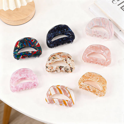 Retro-Haarspange mit Farbverlauf und Haifischmotiv