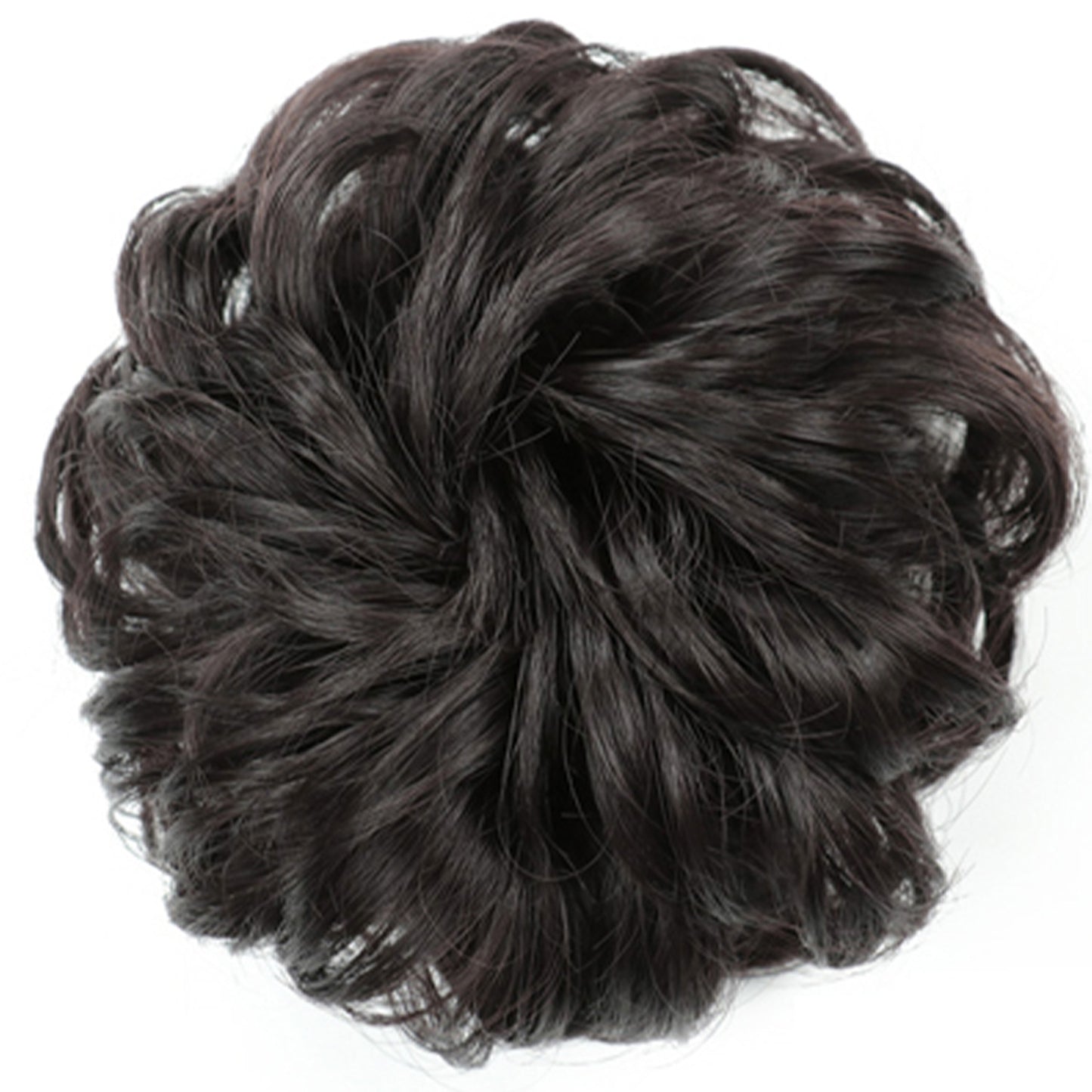Fluffy Natural Hair Bag Long Beard Bun Artificial Hair Bun