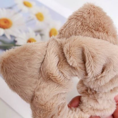 Plush Simple Cat Ears Large Intestine Hair Ring