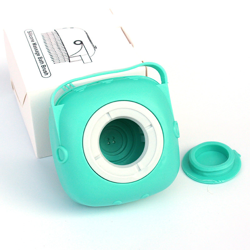 Silikon-Bade-Massagehandschuhe für Hunde, Bürste, Haustier-Katzen-Badezimmerreinigungswerkzeug, Kammbürste für Hunde, kann Shampoo einfüllen, Hundepflegezubehör