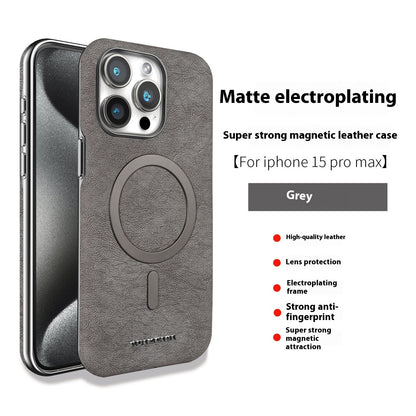 Galvanisierte Halbpackung Externe Magnetring-Handy-Schutzhülle