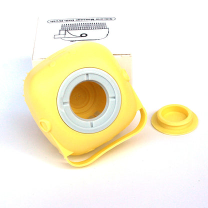 Silikon-Bade-Massagehandschuhe für Hunde, Bürste, Haustier-Katzen-Badezimmerreinigungswerkzeug, Kammbürste für Hunde, kann Shampoo einfüllen, Hundepflegezubehör