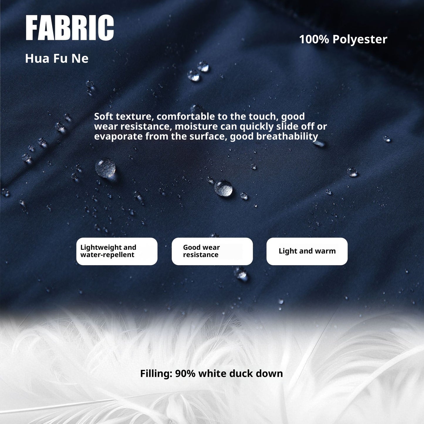 Neuer Wintermantel für Damen mit 90 % weißen Entendaunen, abnehmbarer Kapuze, dick, warm und locker geschnitten