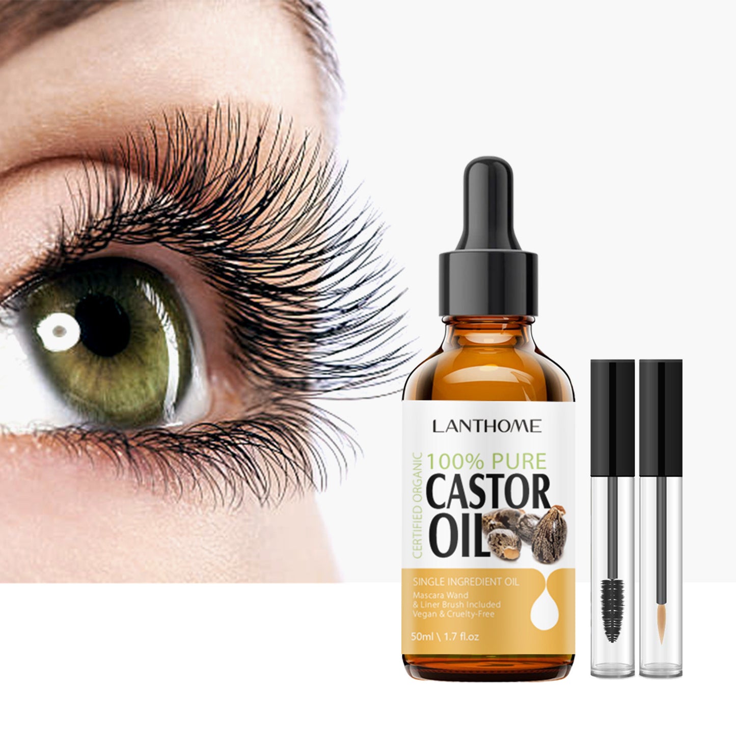 Feuchtigkeitsspendende, wischfeste Mascara