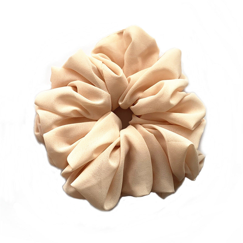 Großer Kopfstrauß aus Chiffon, Dickdarmring, Haarring