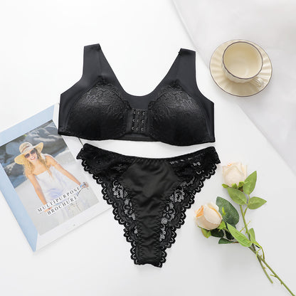 Damen-Dessous-Set, Frontverschluss, bequemer Push-up-BH für Damen 