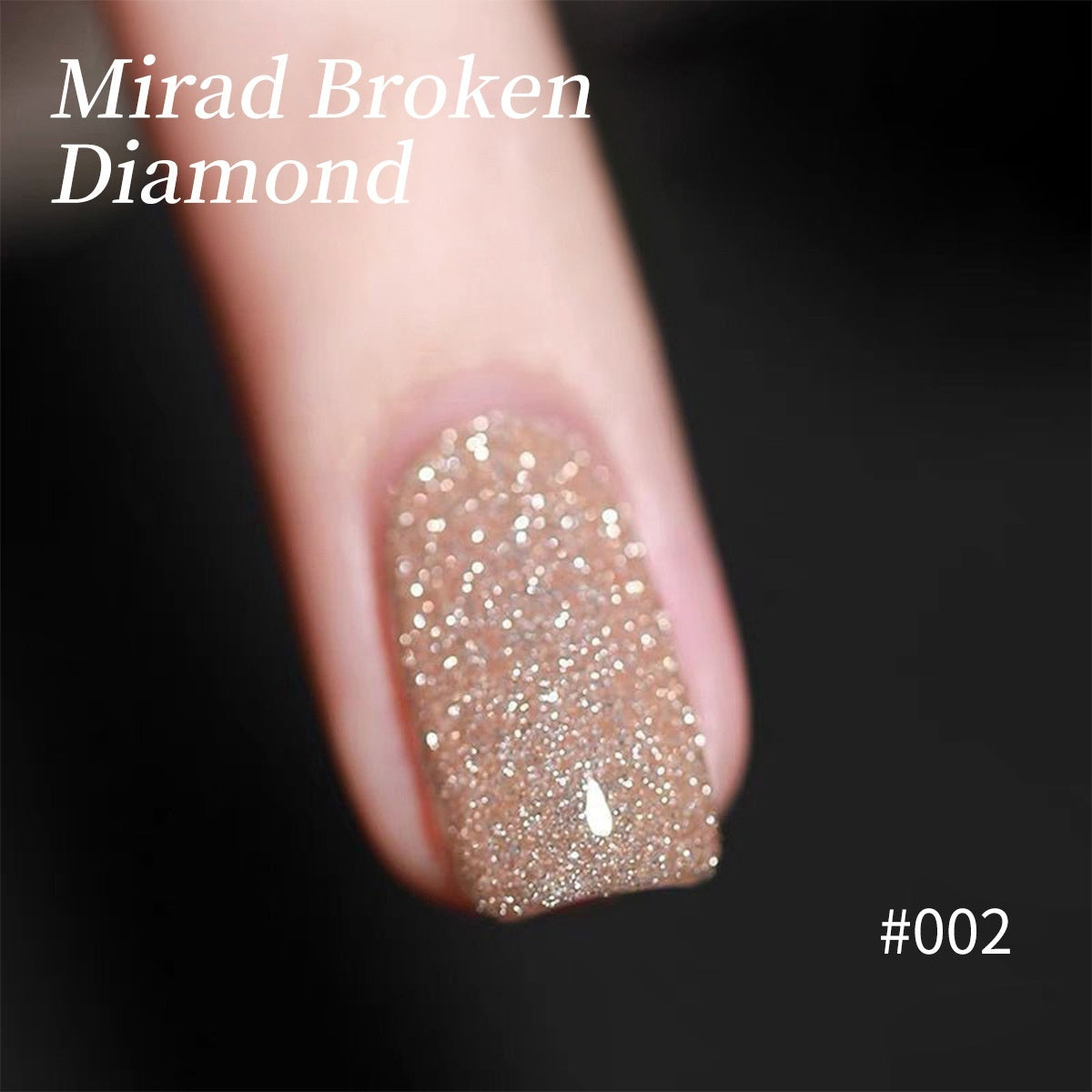 Auffälliges, reflektierendes Glitzer-Nagelgel im Nachtclub-Stil