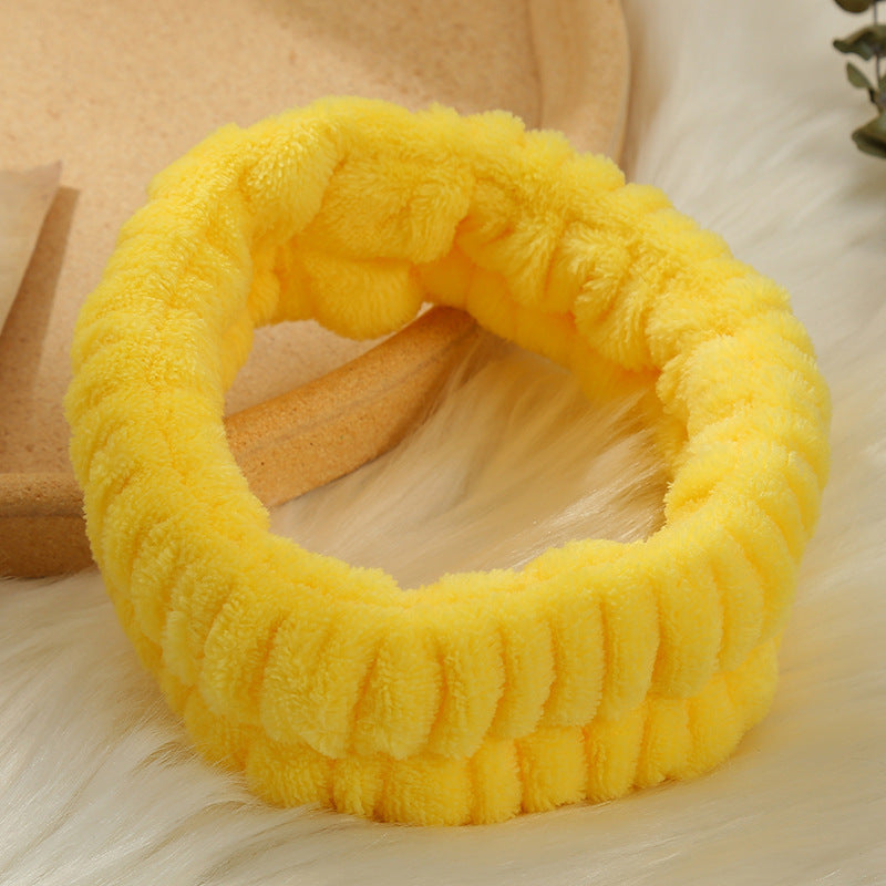 Solid Color Simple Face Wash Headband