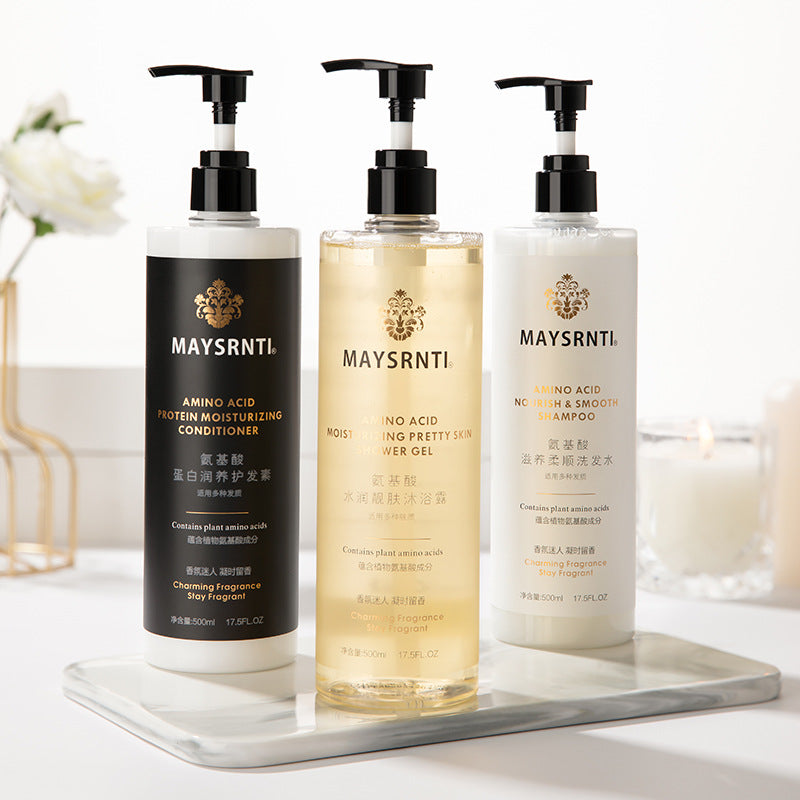 Cuzin Aminosäure-Dreiteiler Shampoo, Spülung und Duschgel