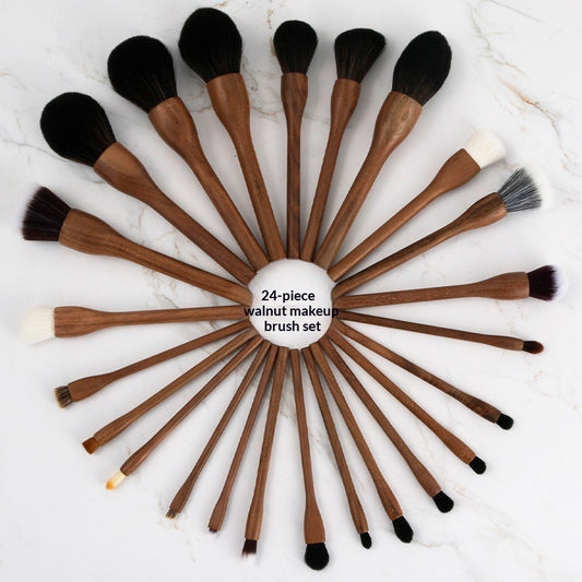 H Set Brush Vintage Soft Black Walnut Makeup Brush