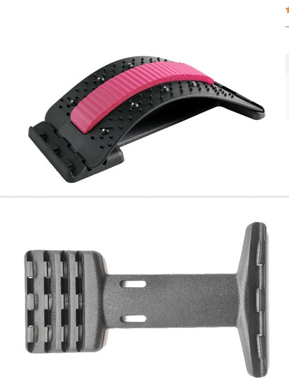 Rückenstrecker, verstellbar, Rückenknacker, Massagegerät für Taille, Nacken, Fitness, Lendenwirbelsäule und Halswirbelsäule, Schmerzlinderung