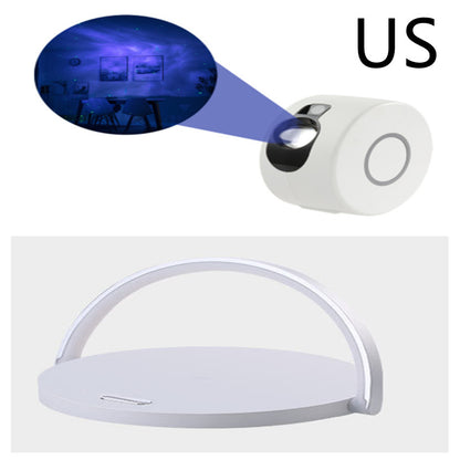 Tischleuchte mit schnellem Qi-Wireless-Ladegerät