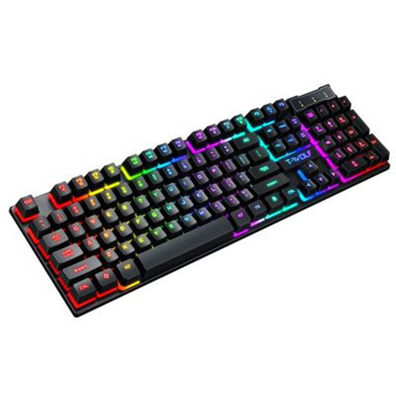 Gaming USB Leuchtende Kabelgebundene Tastatur Schwebender Manipulator 