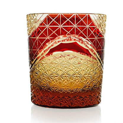 Japanisches Kristallglas im Edo-Schliff mit Asterismus-Effekt