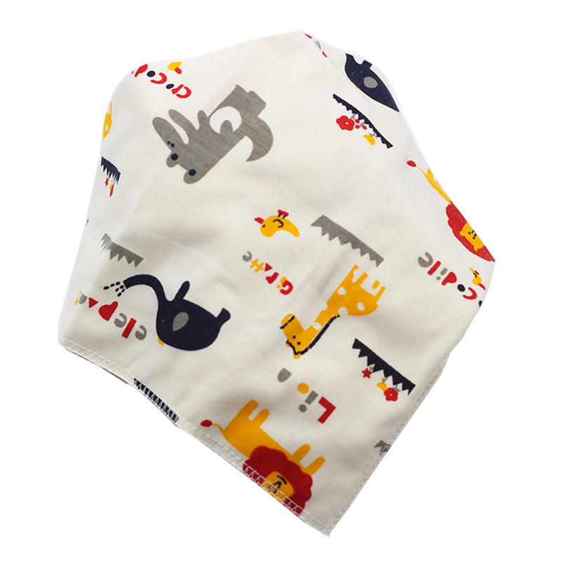 Baby-Lätzchen, wasserdicht, dreieckig, aus Baumwolle, mit Cartoon-Motiv, Baby-Bandana-Lätzchen, Sabberlätzchen für Neugeborene, saugfähiges Tuch
