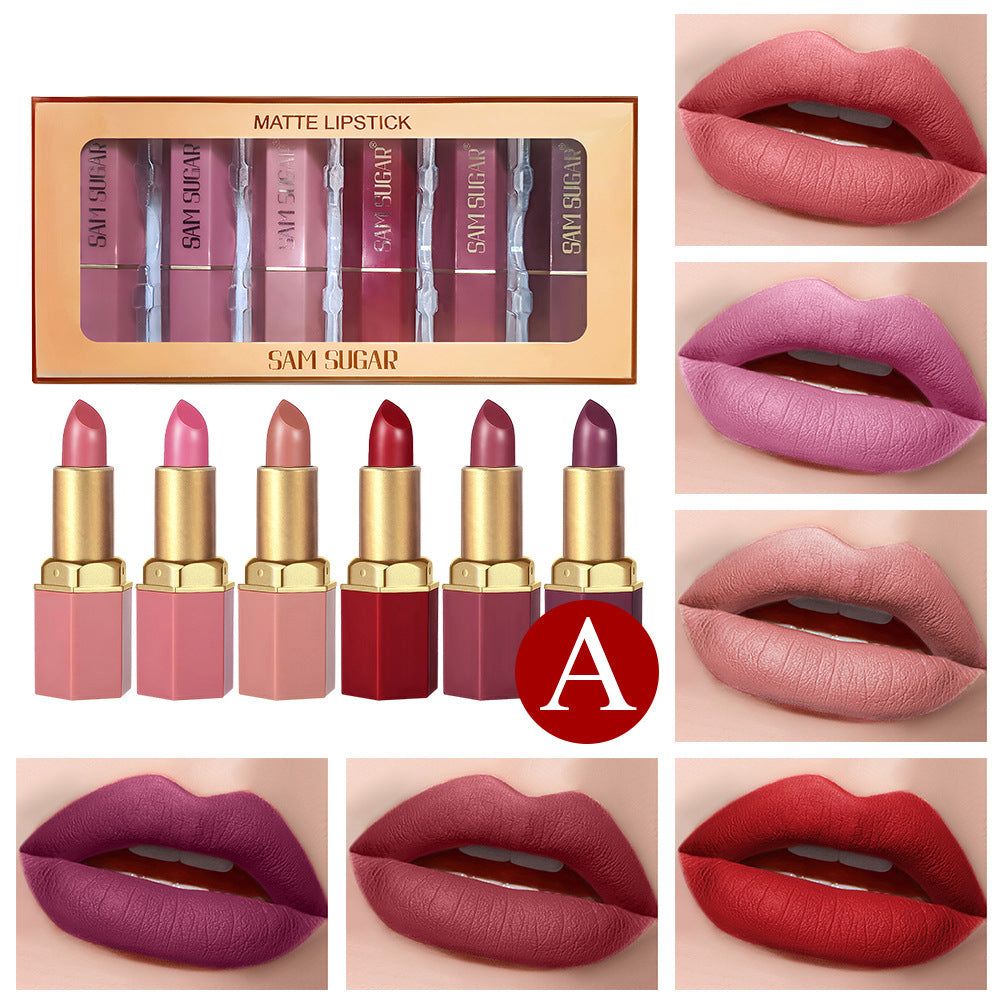 6-teiliges Lippenstift-Set „Pearl Velvet“