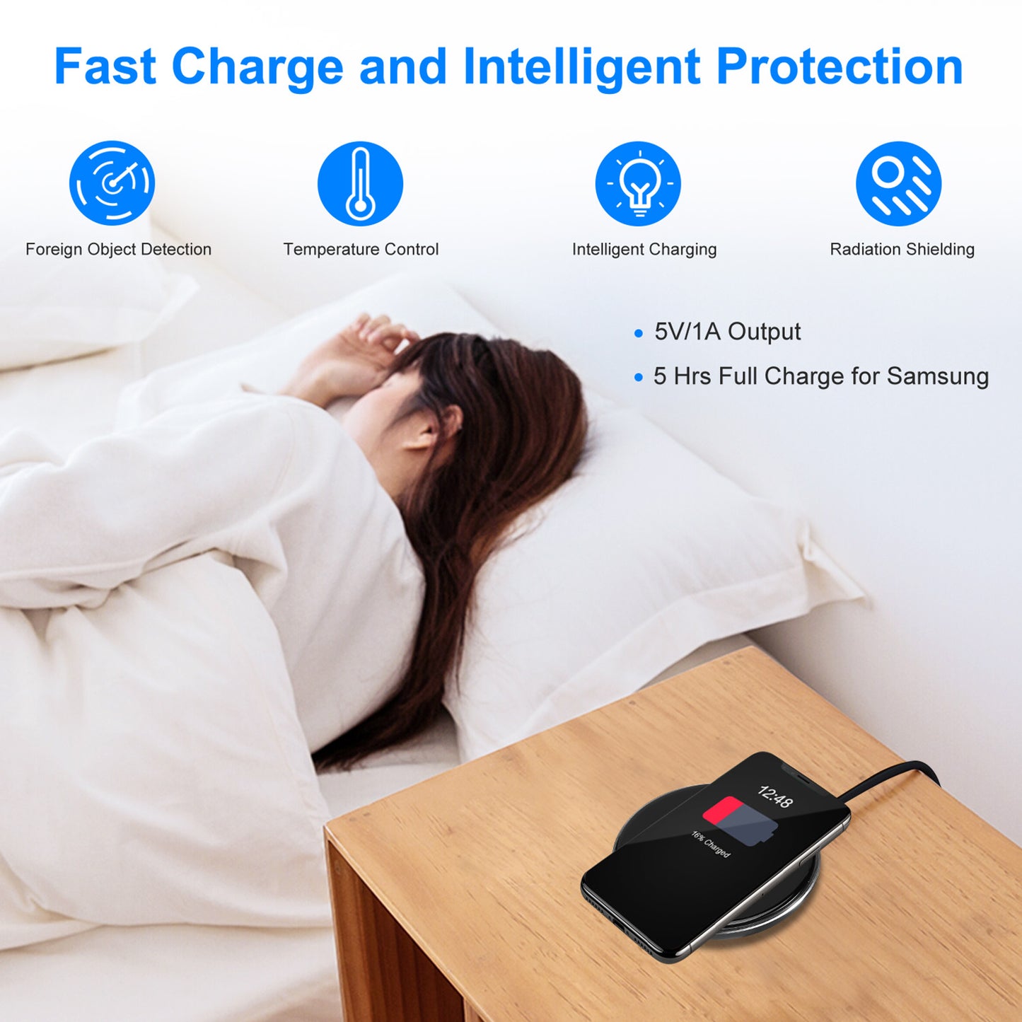 1Pc Wireless Charger Qi-Certified Ultra-Slim 5W Charging Pad For IOS Phone XS MAX XR XS X 8 8 Plus Galaxy S10 S9 S8 S7