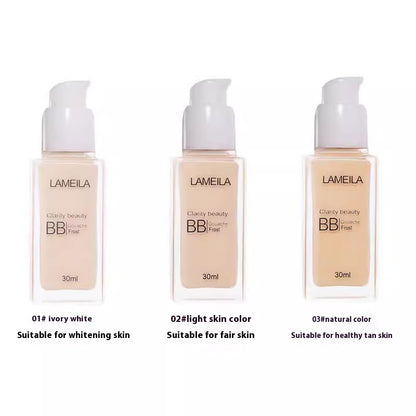 LaMeiLa Liquid Foundation Moisturizing Concealer Long-lasting Finishing Natural