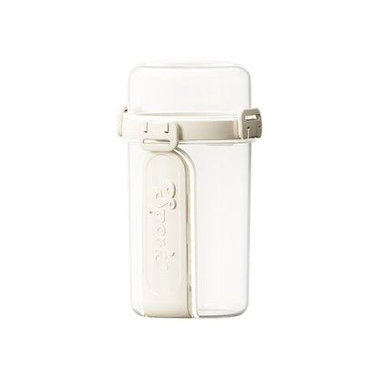 Double-layer Portable Light Food Salad Cup With Fork And Spoon, Leak-proof Sealed Lunch Box