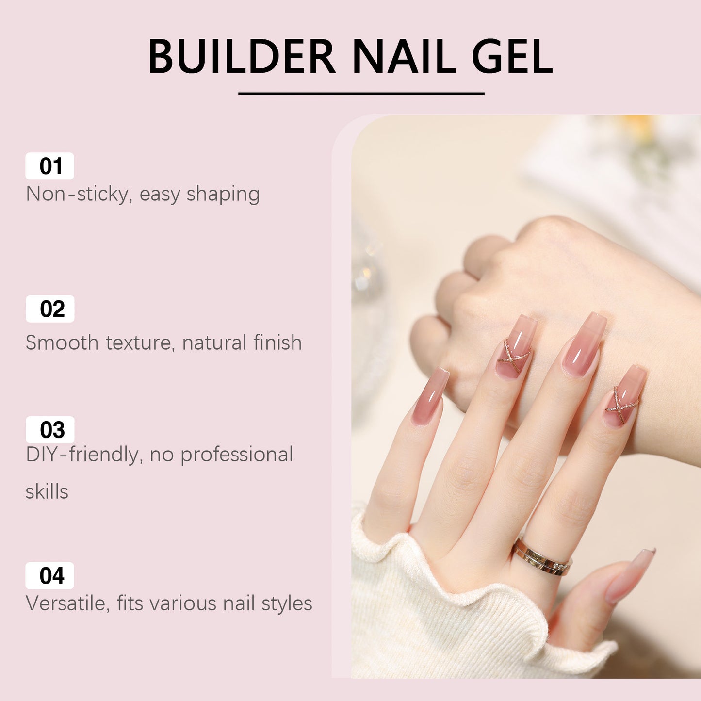 Nicht klebendes Nagelverlängerungsgel