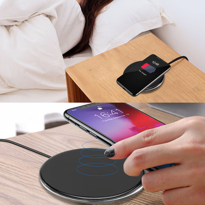 1Pc Wireless Charger Qi-Certified Ultra-Slim 5W Charging Pad For IOS Phone XS MAX XR XS X 8 8 Plus Galaxy S10 S9 S8 S7