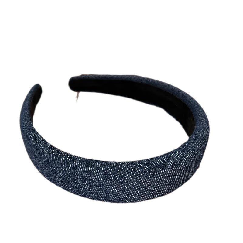Retro-Stirnband aus Denimstoff für Damen mit Minderheitenmotiv