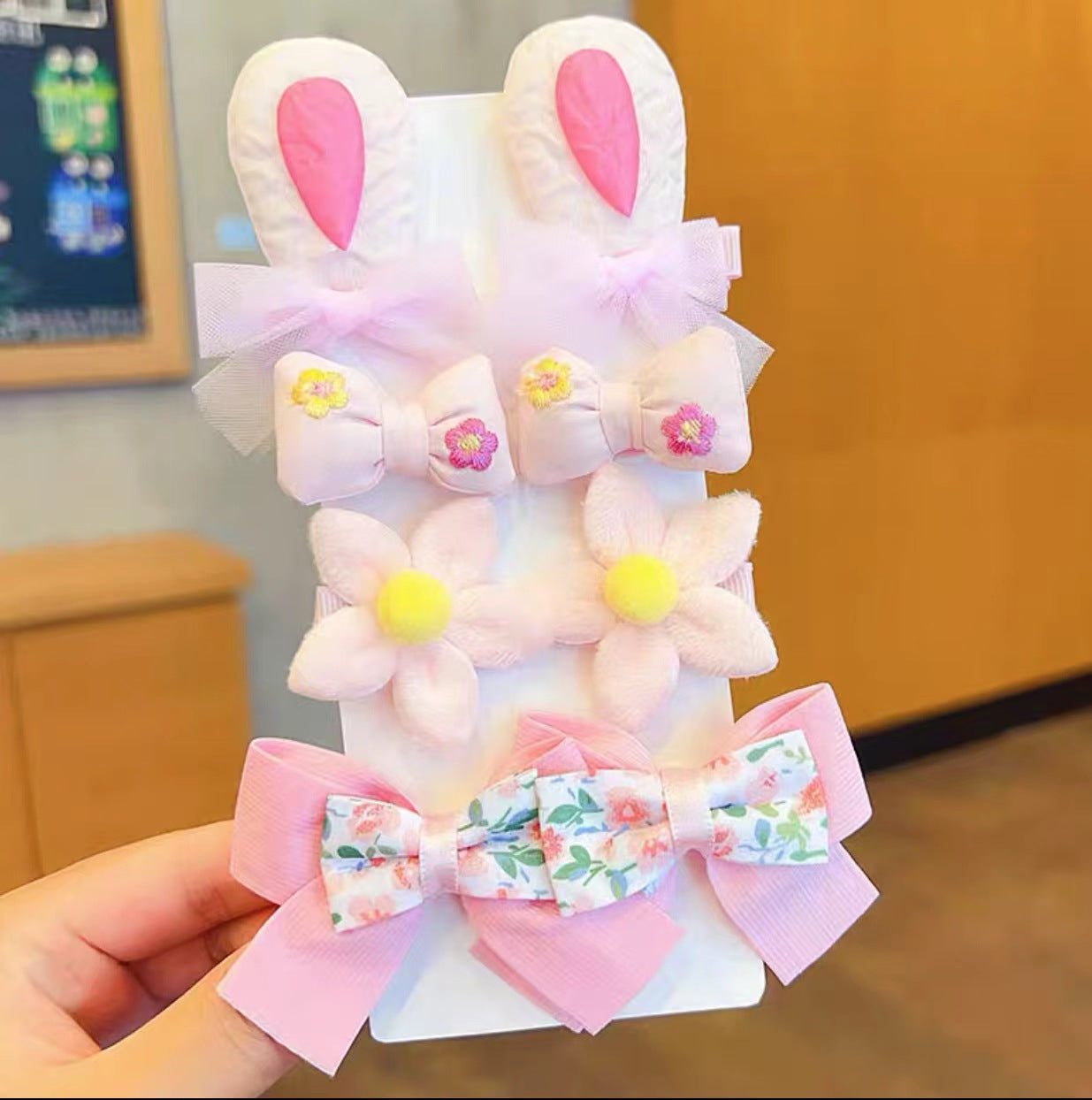 Haarspange für Kinder, Haarspange mit Schleife, Kopfbedeckung