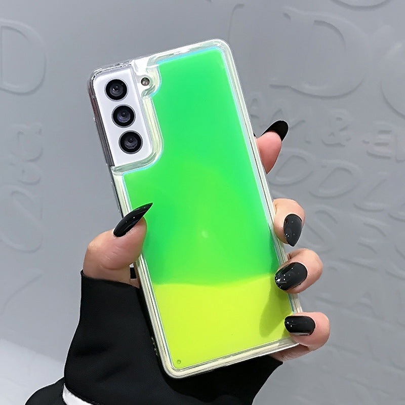 Leuchtender Treibsand, geeignet für Handyhüllen, fluoreszierend, sturzsicher