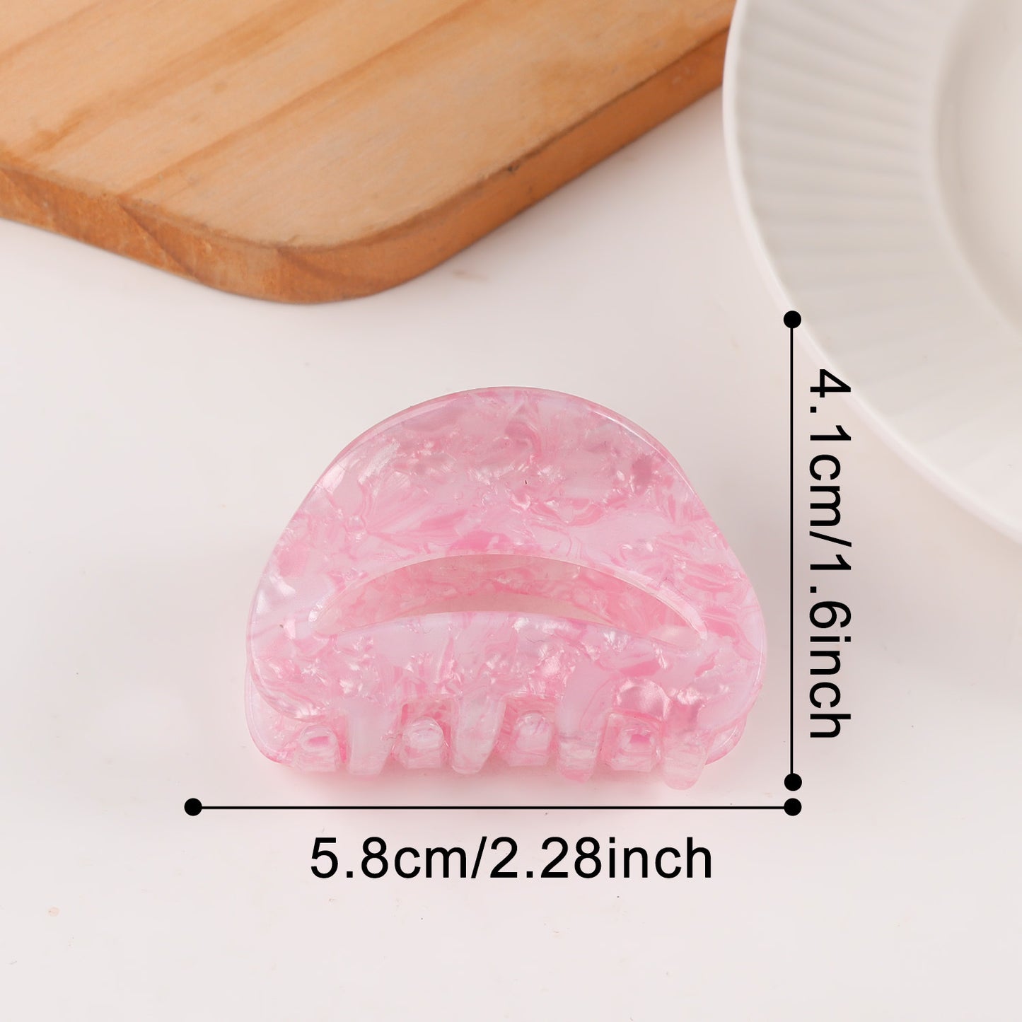 Retro-Haarspange mit Farbverlauf und Haifischmotiv