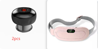 Menstruations-Heizkissen, intelligenter Wärmegürtel zur Linderung von Rückenschmerzen und Krämpfen, vibrierendes Bauchmassagegerät, elektrisches Taillengürtelgerät