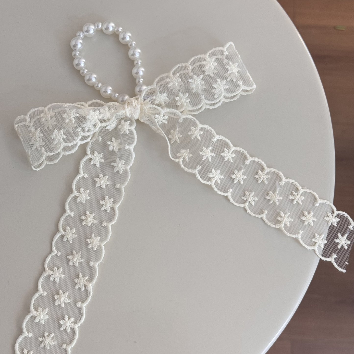 Haarspangen mit Schleife in Denimblau