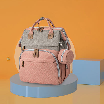 Neuer Mama-Rucksack, der am Kinderwagen befestigt werden kann, Babytasche, faltbare Babybetttasche