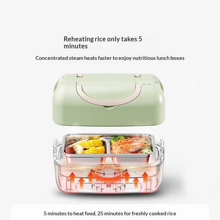 Multi-functional Double-layer Automatic Electric Heating Lunch Box For Office And School