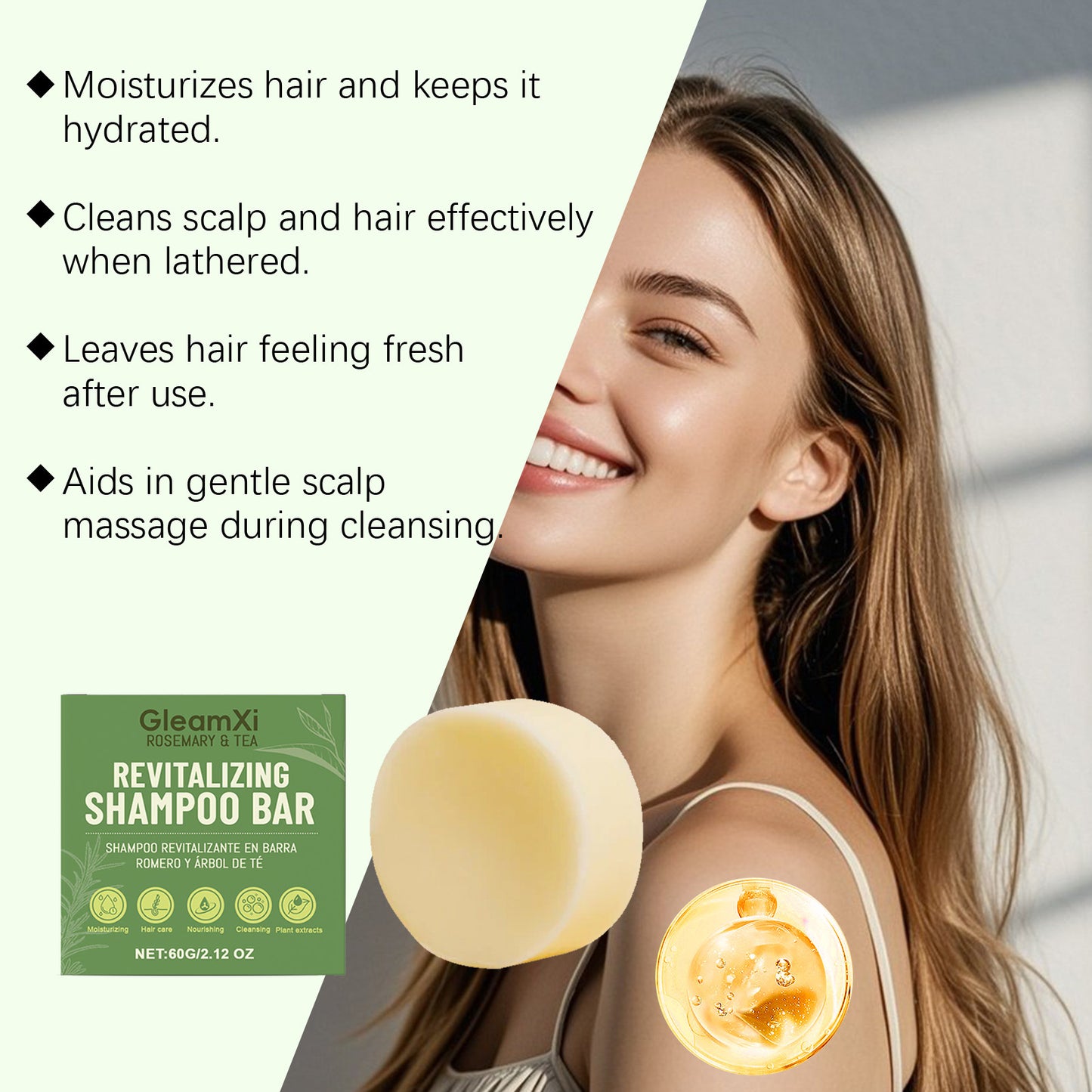 Revitalisierende Shampoo-Seife