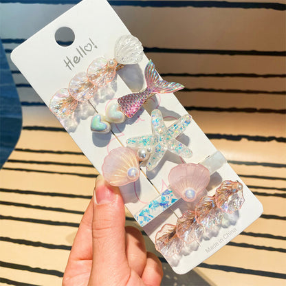 Children's Creative Starfish Shell Hairpin