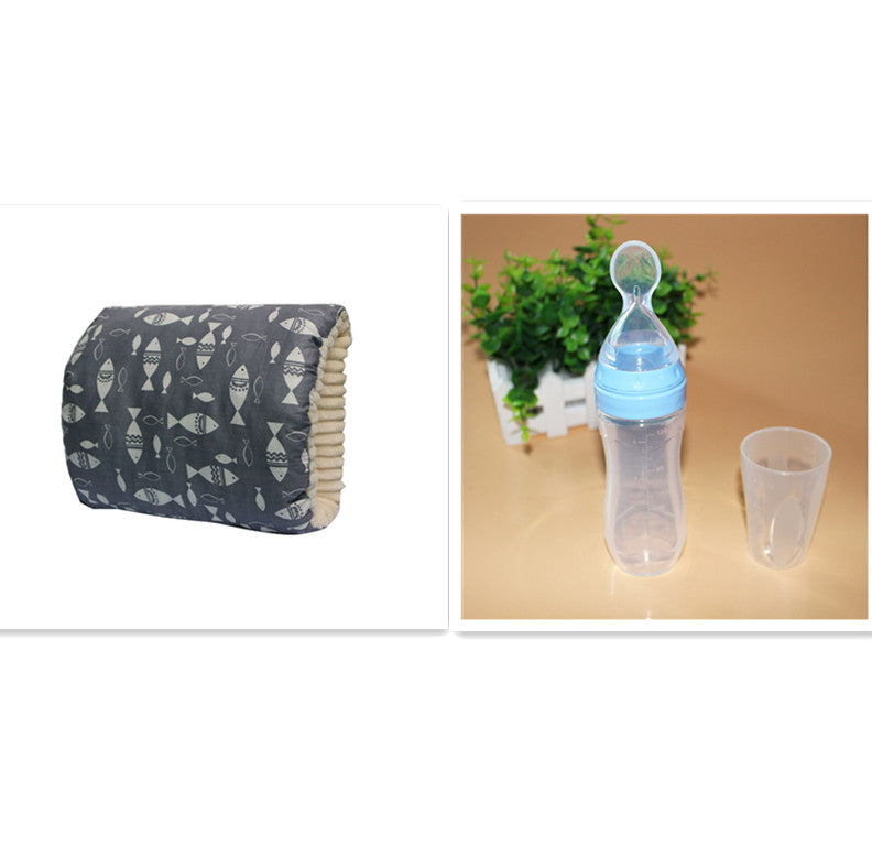 Verstellbares Stillkissen aus Baumwolle für Babys, waschbar, ideal zum Stillen.