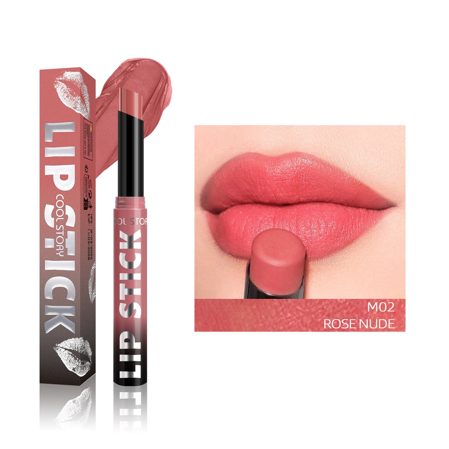 Lippenstift-Stick mit Doppelfunktion, leichter Glanz