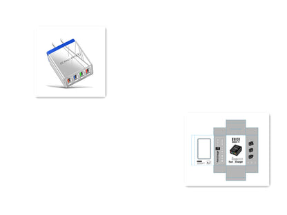 USB-Ladegerät Quick Charge 3.0 4-fach Adapter für Tablets, tragbares Wandladegerät, Schnellladegerät