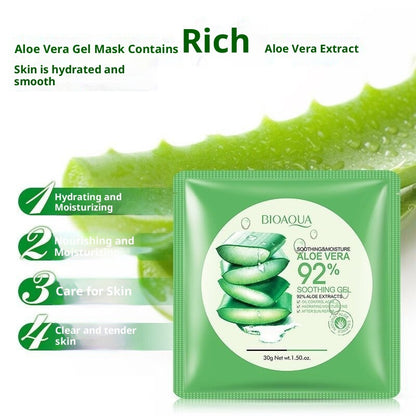 Feuchtigkeitsspendende Aloe-Vera-Gel-Gesichtsmaske