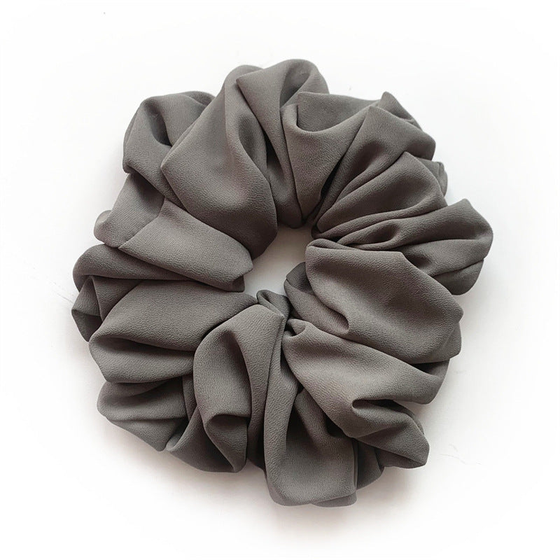 Großer Kopfstrauß aus Chiffon, Dickdarmring, Haarring