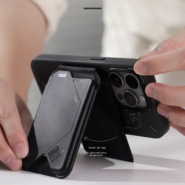 Magnetischer Klappkartenhalter G02, 2-in-1-Geldbörse, multifunktionaler, faltbarer Handyhalter, ultradünn und tragbar