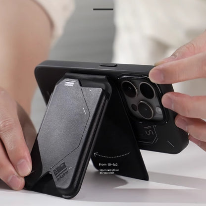 Magnetischer Klappkartenhalter G02, 2-in-1-Geldbörse, multifunktionaler, faltbarer Handyhalter, ultradünn und tragbar