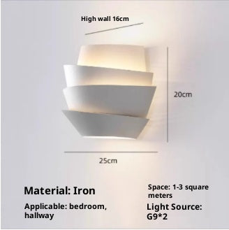 Wandleuchte mit Tannenzapfenmotiv, Nachttischlampe, Flur-Dekorationswandleuchte