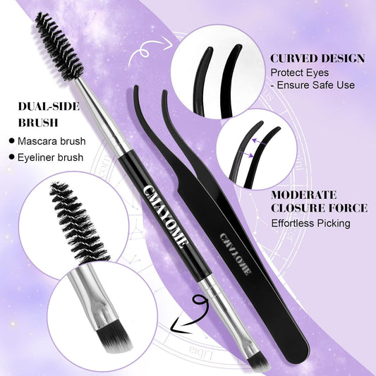 DIY-Wimpernset mit Segmenten, passend für doppelseitigen Kleber